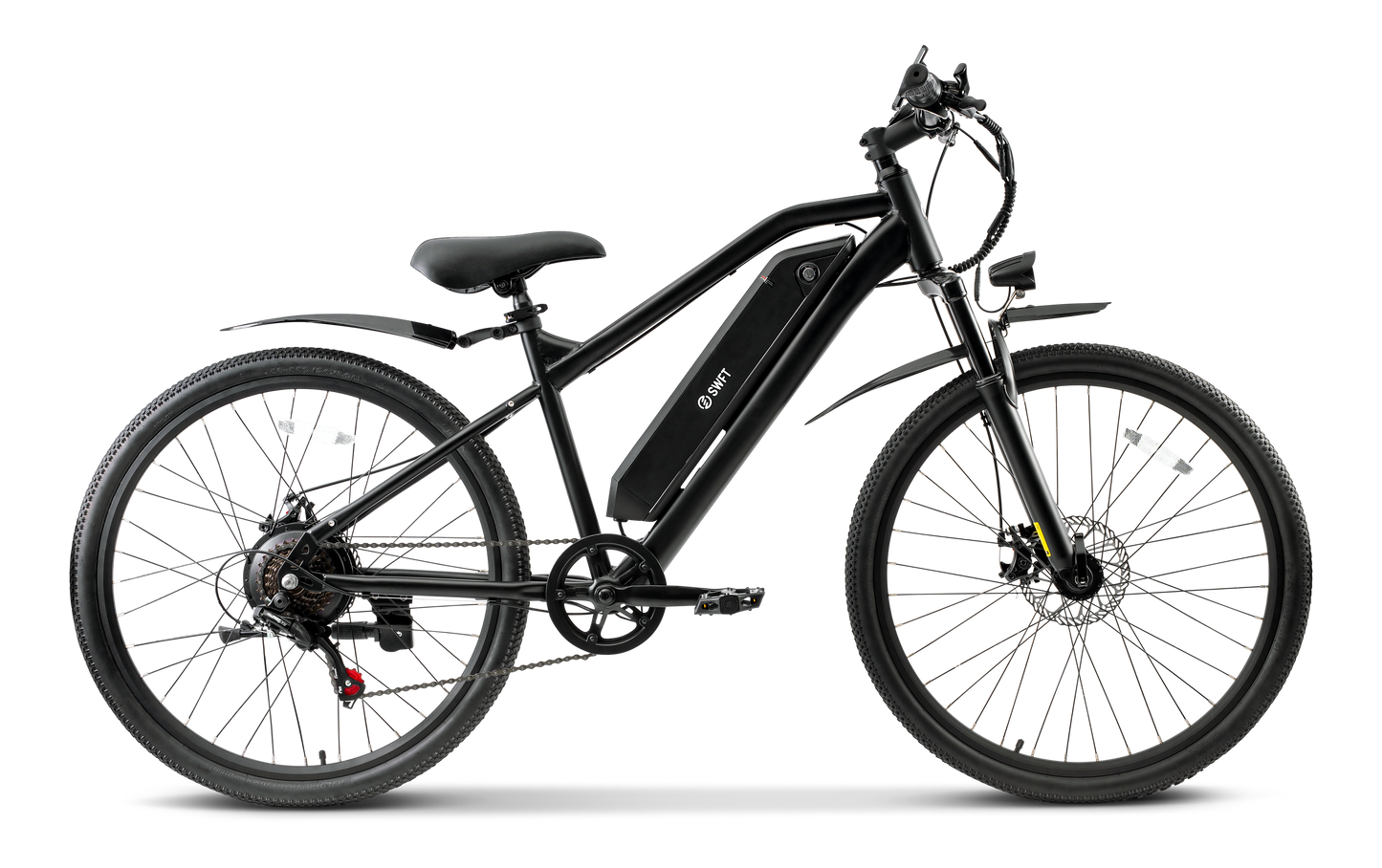EDGE Electric Bike w/31 mi Max Operating Range, 20mph max speed 350w Mountain unit - Black